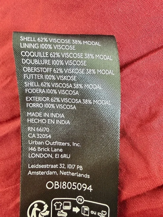 Free People Jaymes Maxi Dress Burgundy Floral Smocked Long Sleeve 36437 - Picture 10 of 11